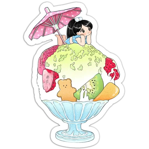 Cool summer ice cream