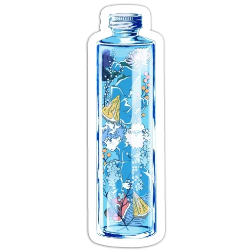 Frozen water bottle