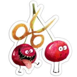 Funny Cherry Couple