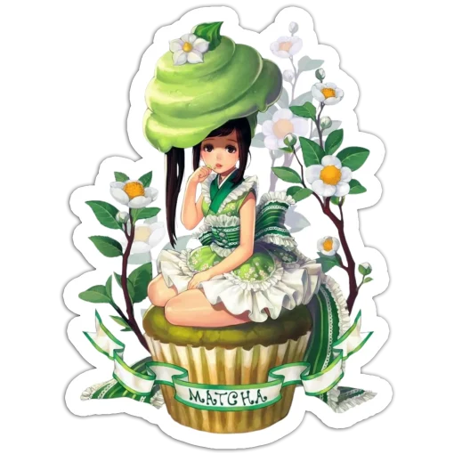 Matcha Girl Cake