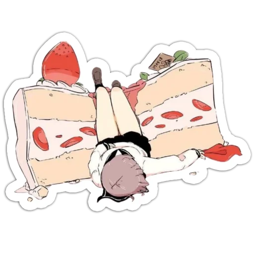 Strawberry cream cake