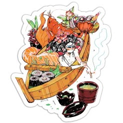 The boat full of food