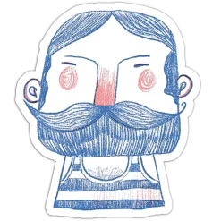 The child has a beard
