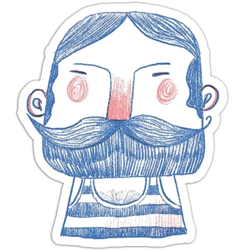 The child has a beard