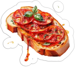 Tomato sauce bread