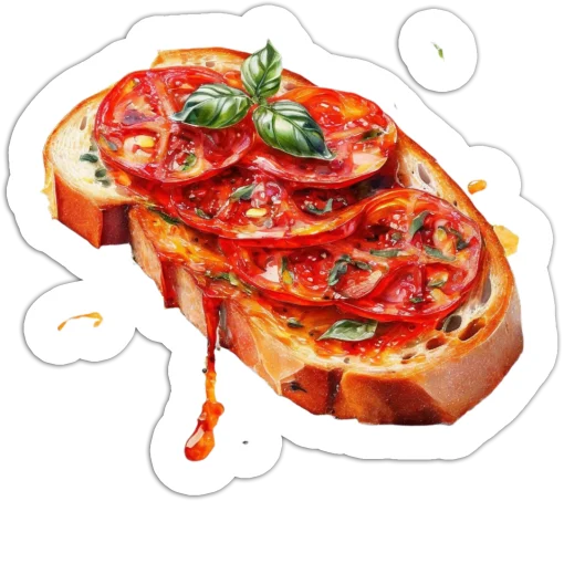 Tomato sauce bread
