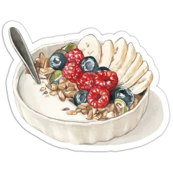 Yogurt, fruit and nut ice cream